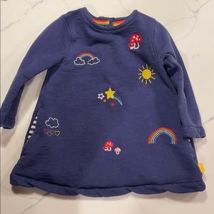 Little Bird embroidered sweater dress
